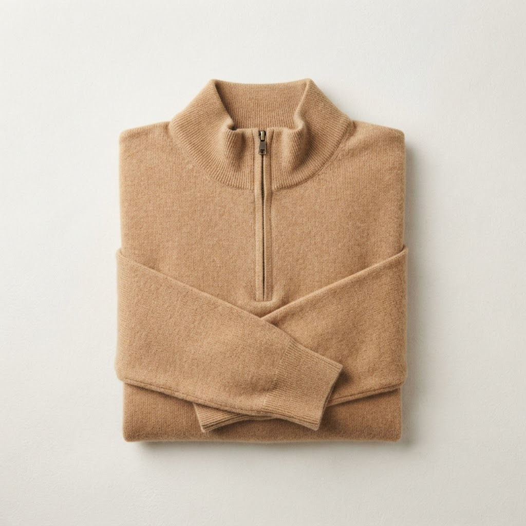 Lambswool Half-Zip Sweater