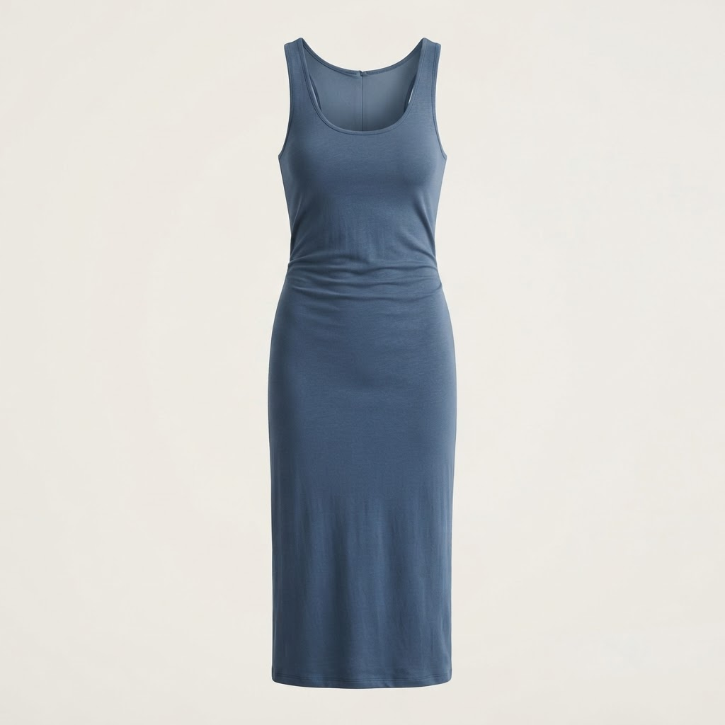 Jersey Column Midi Dress