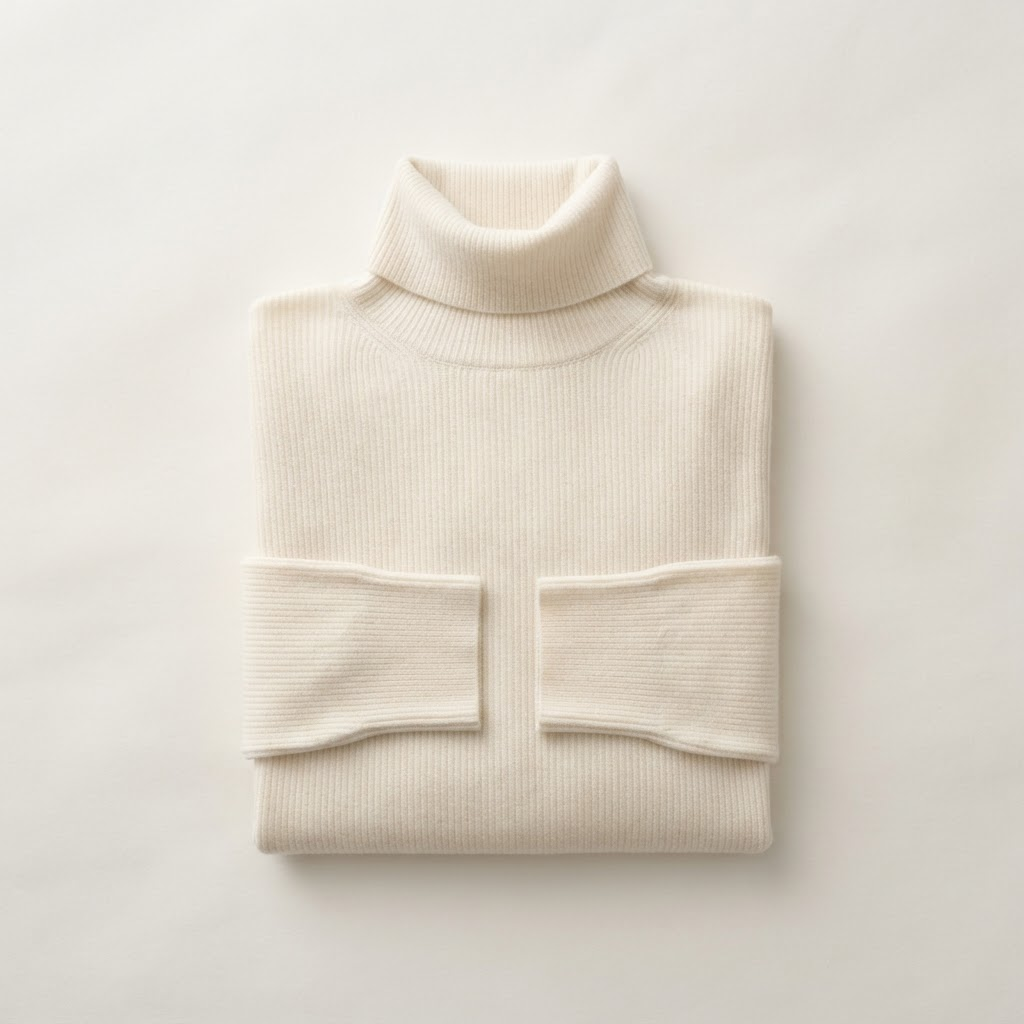 Merino Rib Turtleneck